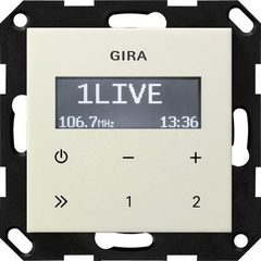 Радиоприемник RDS Gira System 55 кремовый глянцевый 228401