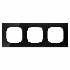Рамка 3-постовая ABB Sky стекло чёрное 2CLA857300A3101