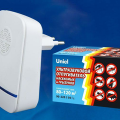 Ультразвуковой отпугиватель насекомых и грызунов Uniel UDR-E12 Ivory UL-00004563